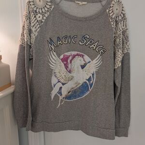 Gray Magic Space Pegasus Sweater